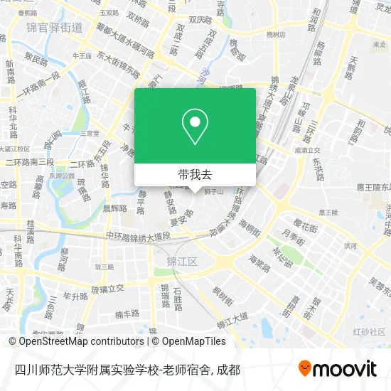四川师范大学附属实验学校-老师宿舍地图