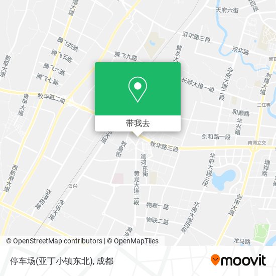 停车场(亚丁小镇东北)地图