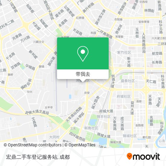 宏鼎二手车登记服务站地图