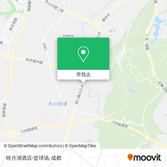 映月湖酒店-篮球场地图