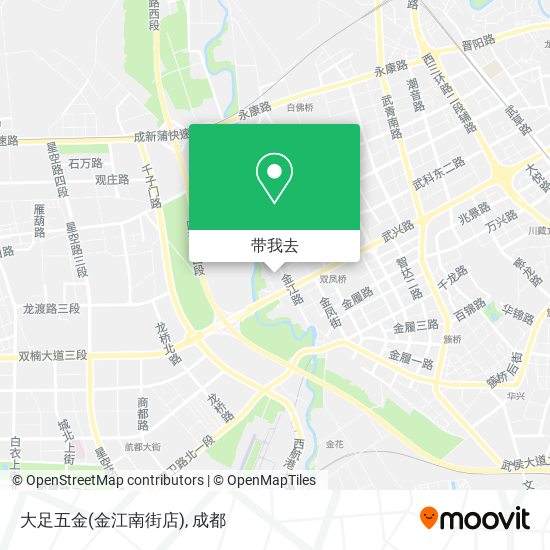 大足五金(金江南街店)地图