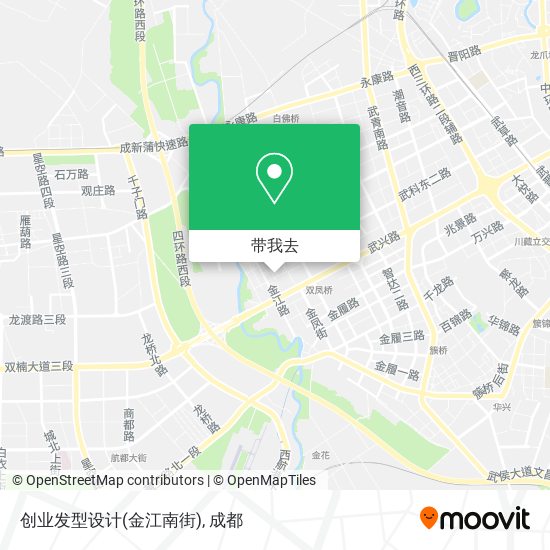创业发型设计(金江南街)地图