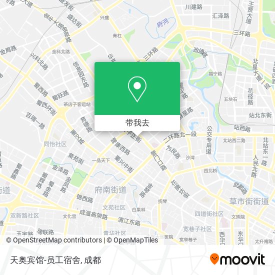天奥宾馆-员工宿舍地图