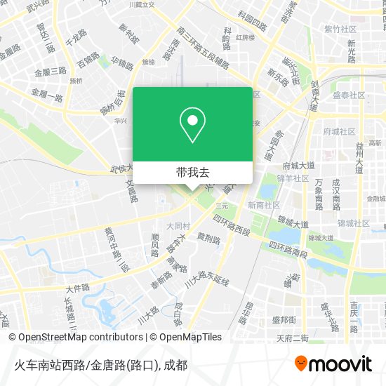 火车南站西路/金唐路(路口)地图