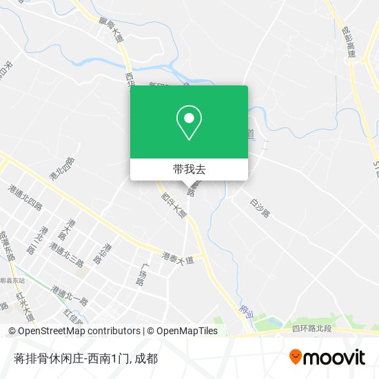 蒋排骨休闲庄-西南1门地图