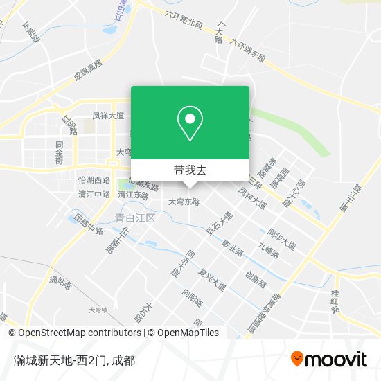 瀚城新天地-西2门地图