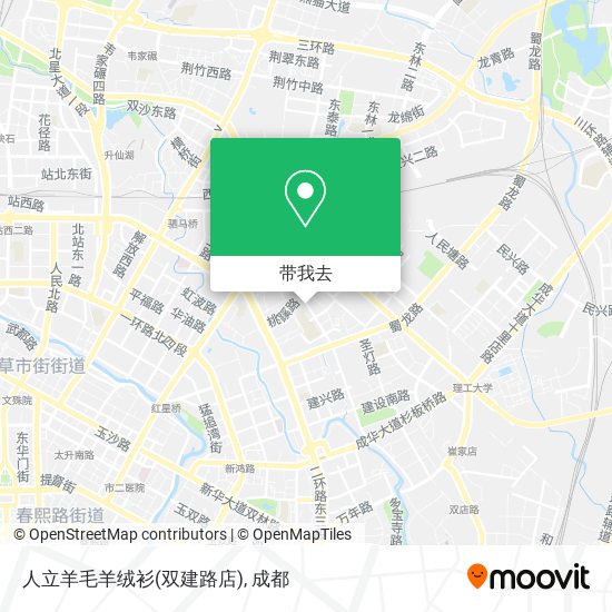 人立羊毛羊绒衫(双建路店)地图