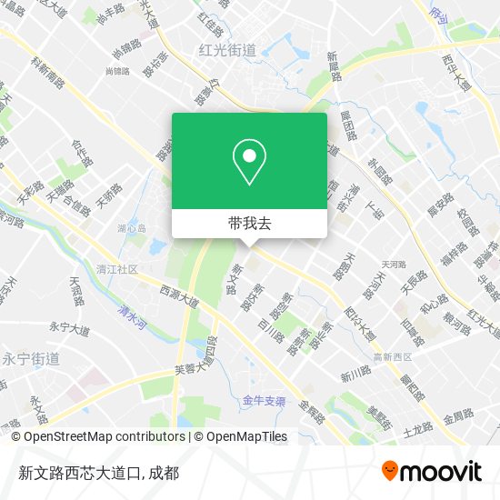 新文路西芯大道口地图