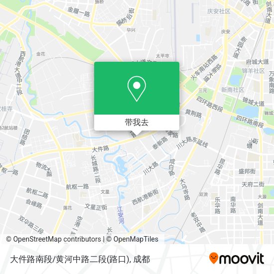 大件路南段/黄河中路二段(路口)地图