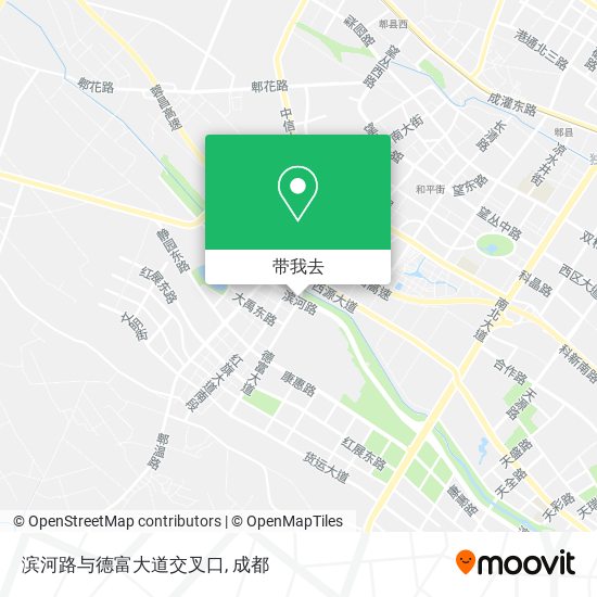 滨河路与德富大道交叉口地图