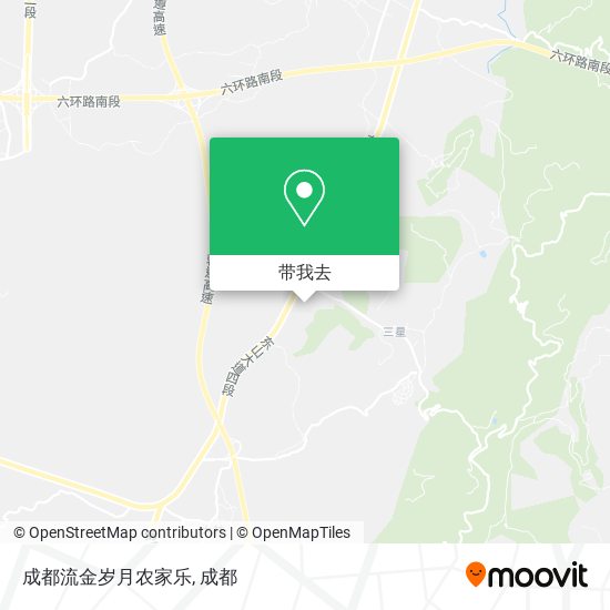 成都流金岁月农家乐地图