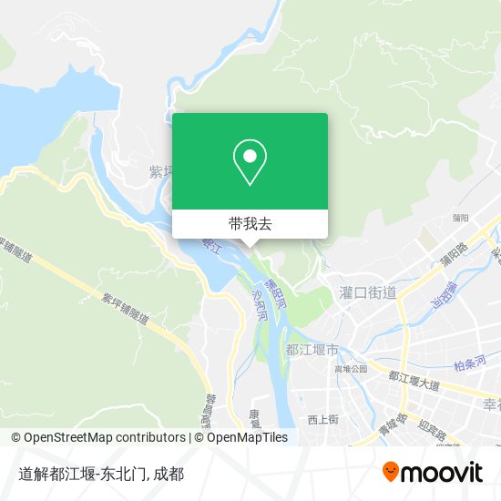 道解都江堰-东北门地图
