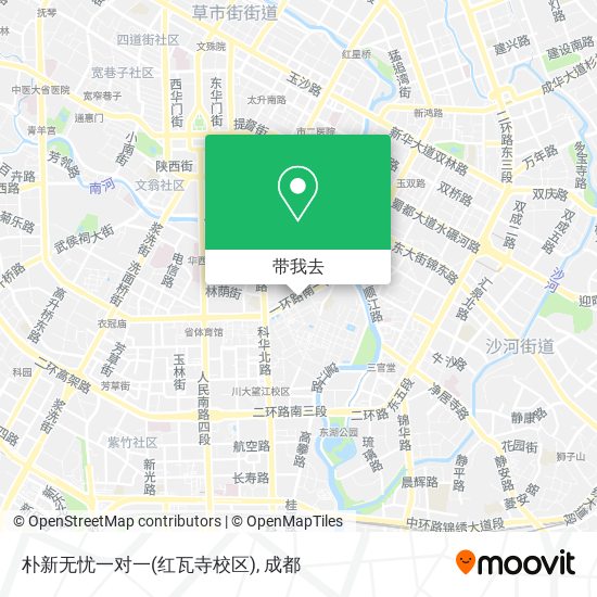 朴新无忧一对一(红瓦寺校区)地图