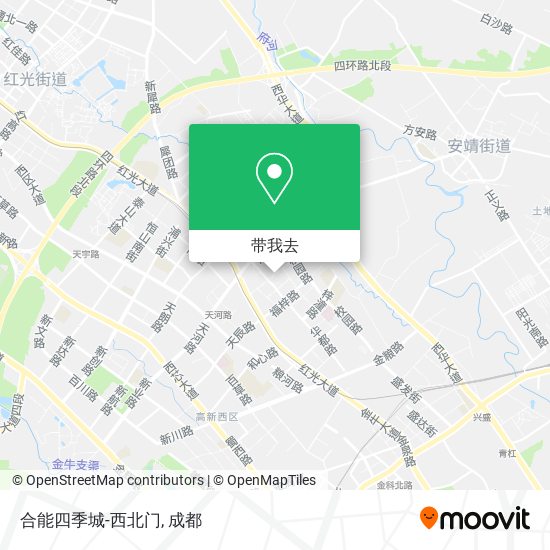 合能四季城-西北门地图