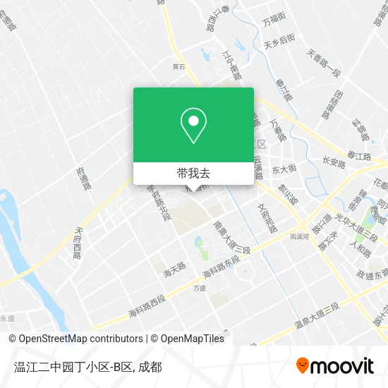 温江二中园丁小区-B区地图
