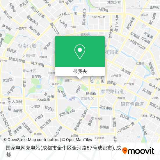 国家电网充电站(成都市金牛区金河路57号成都市)地图