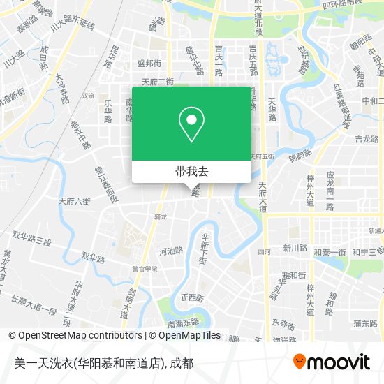 美一天洗衣(华阳慕和南道店)地图