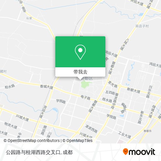 公园路与桂湖西路交叉口地图