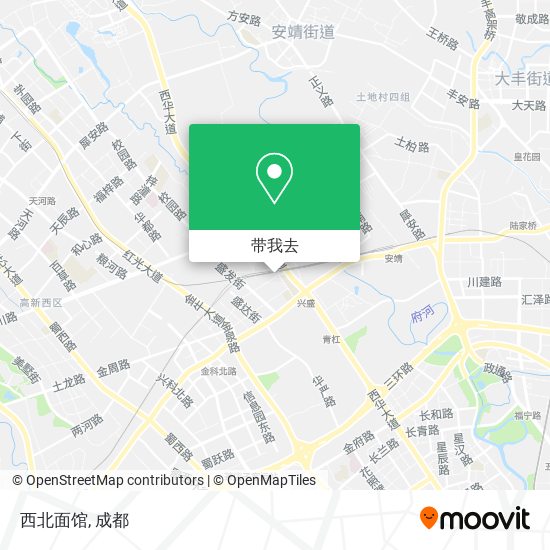 西北面馆地图