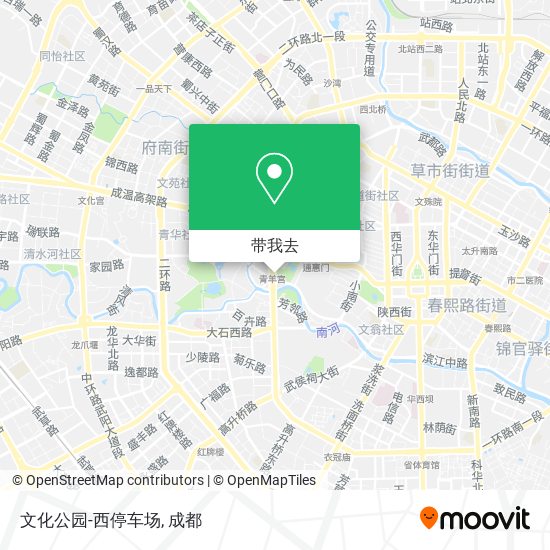 文化公园-西停车场地图