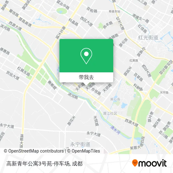 高新青年公寓3号苑-停车场地图