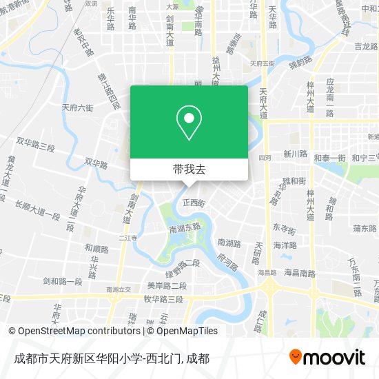 成都市天府新区华阳小学-西北门地图