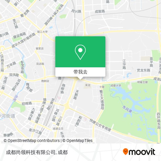 成都尚领科技有限公司地图