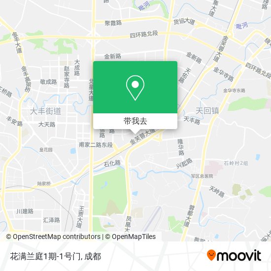 花满兰庭1期-1号门地图