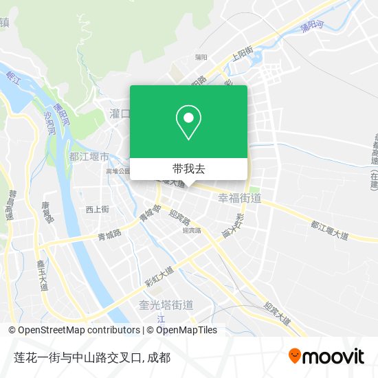莲花一街与中山路交叉口地图