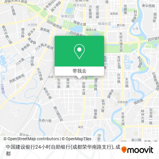 中国建设银行24小时自助银行(成都荣华南路支行)地图