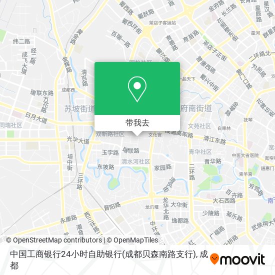 中国工商银行24小时自助银行(成都贝森南路支行)地图