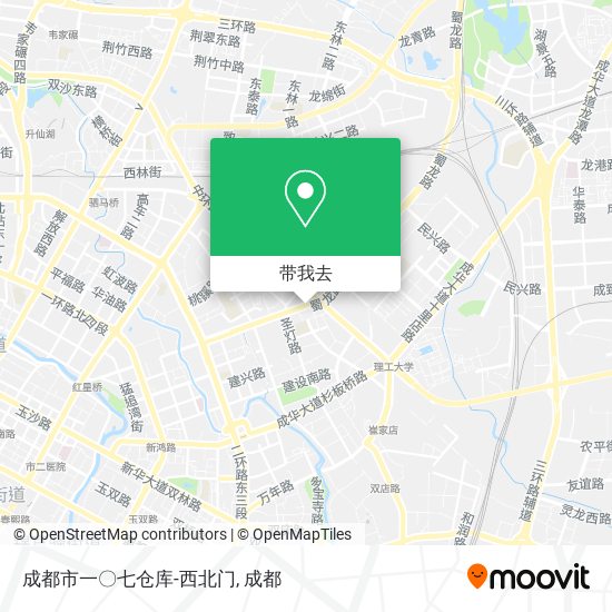成都市一〇七仓库-西北门地图