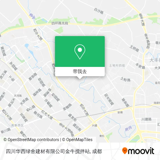 四川华西绿舍建材有限公司金牛搅拌站地图