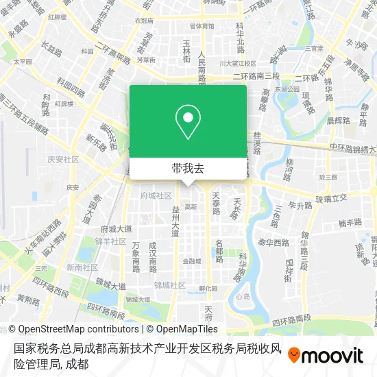 国家税务总局成都高新技术产业开发区税务局税收风险管理局地图