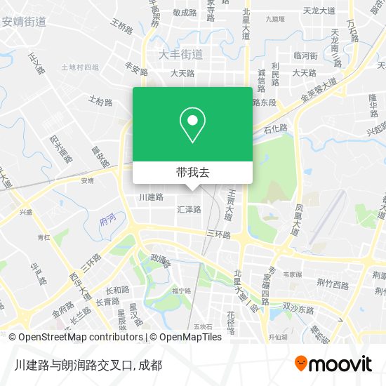 川建路与朗润路交叉口地图