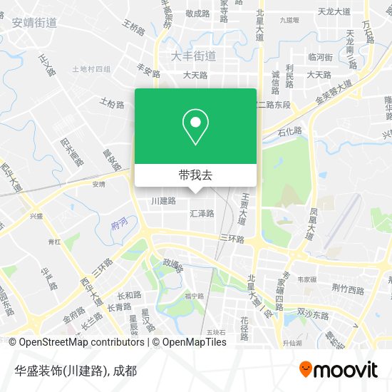 华盛装饰(川建路)地图
