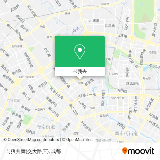 与狼共舞(交大路店)地图