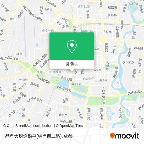 品粤大厨烧鹅皇(锦尚西二路)地图