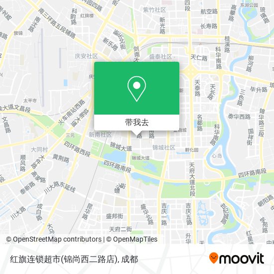 红旗连锁超市(锦尚西二路店)地图