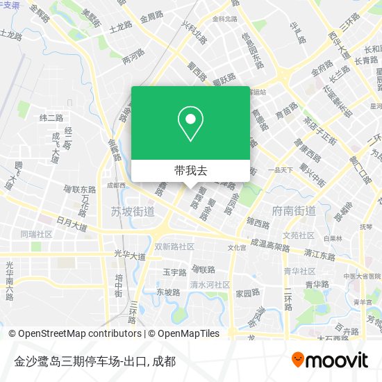 金沙鹭岛三期停车场-出口地图