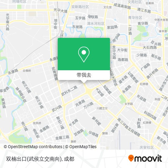 双楠出口(武侯立交南向)地图