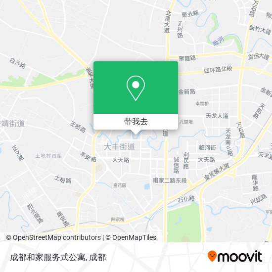 成都和家服务式公寓地图