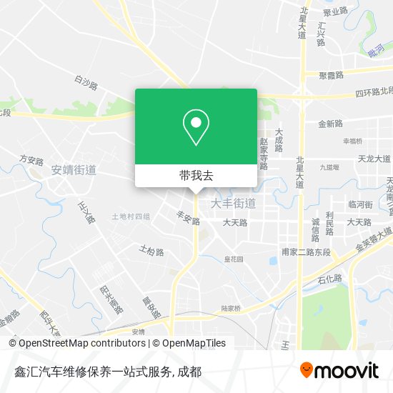 鑫汇汽车维修保养一站式服务地图