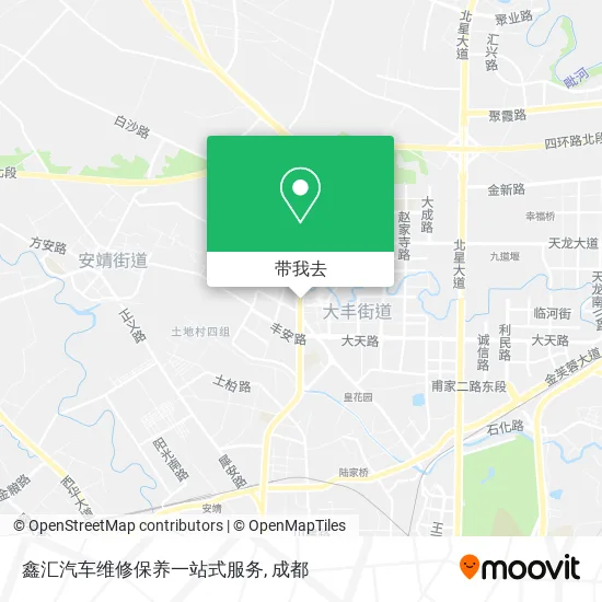鑫汇汽车维修保养一站式服务地图