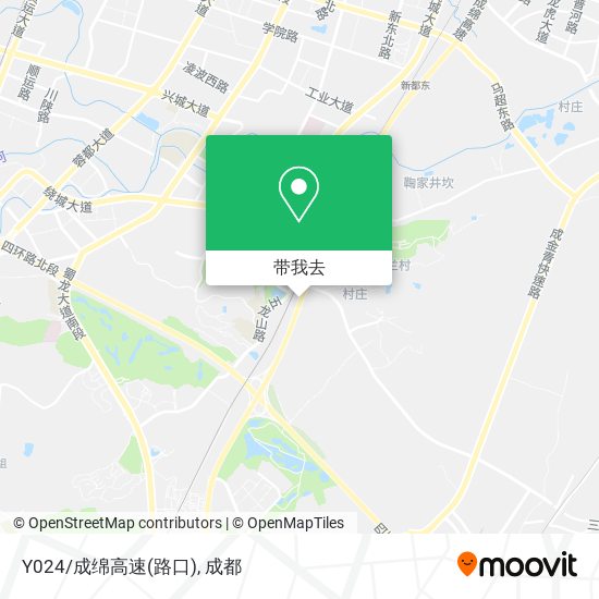 Y024/成绵高速(路口)地图