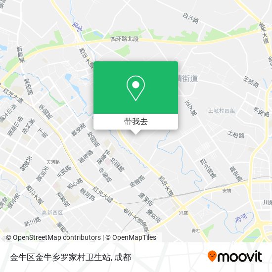 金牛区金牛乡罗家村卫生站地图