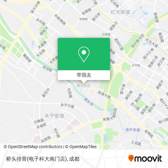 桥头排骨(电子科大南门店)地图
