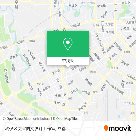 武侯区文宣图文设计工作室地图