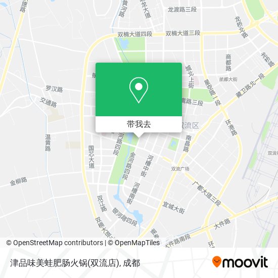 津品味美蛙肥肠火锅(双流店)地图