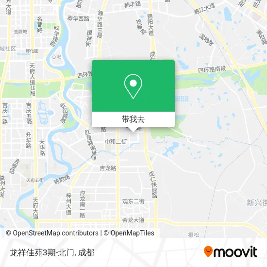 龙祥佳苑3期-北门地图